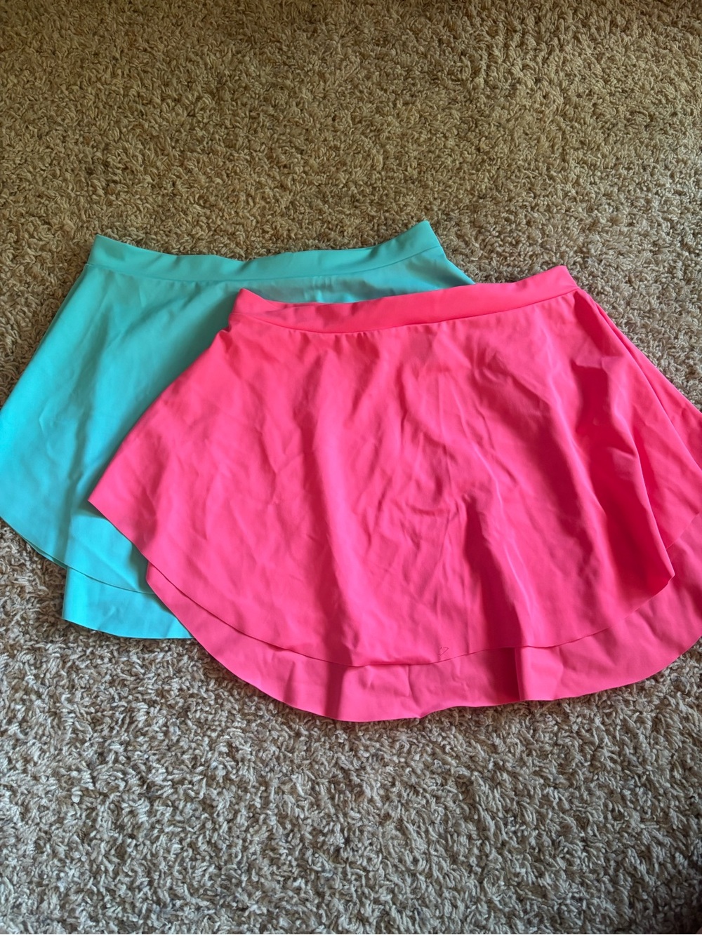 Bright Pink & Turquoise Ballet Skirts — Pack of Two